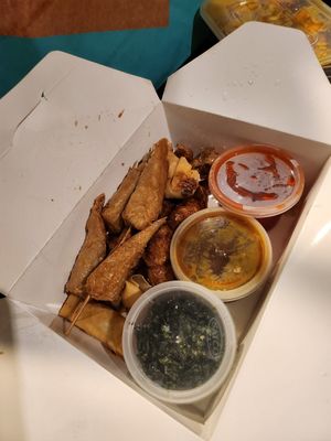 Starter selection box at Wawin Vegan Chinese in Salford