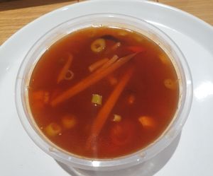 Hot & Sour Soup at Wawin Vegan Chinese in Salford