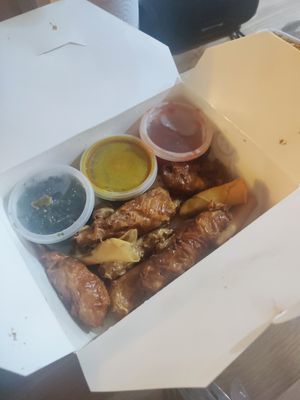 Vegan starter box at Wawin Vegan Chinese in Salford