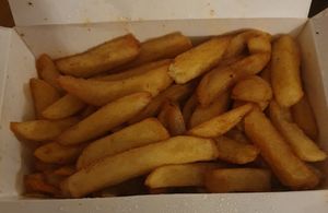 Salt n pepper chips at Wawin Vegan Chinese in Salford