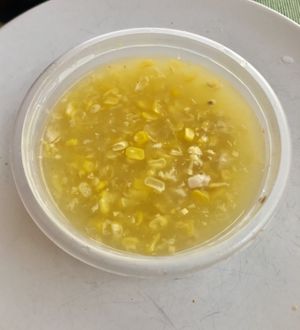 Chicken and sweetcorn soup  at Wawin Vegan Chinese in Salford