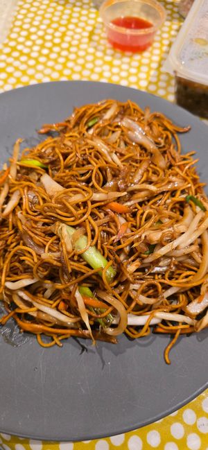 Side of noodles (very large!) at Wawin Vegan Chinese in Salford