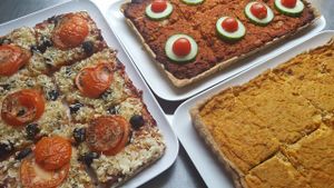 Lunch time quiches and slices at Currant Affairs, Leicester at Currant Affairs in Leicester