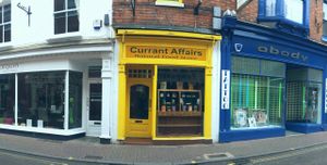 Look out for the little yellow shop on Loseby Lane, Leicester for sandwiches, cakes, flapjacks, pasties, flans, quiches served daily between 9.30am and 5.30pm Monday - Saturday.
We also have a fully stocked wholefood shop selling drinks, chilled and frozen stock as well as most other things you need for cooking and living in an ethical way  at Currant Affairs in Leicester