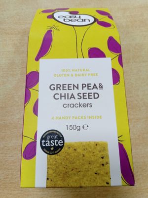Green pea and chia seed crackers at Currant Affairs in Leicester