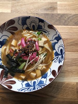 vegan ramen (small) at H Kitchen in Copenhagen