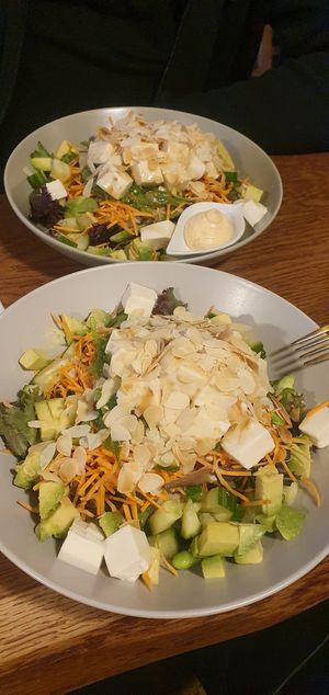 Vegan tofu poke bowls at H Kitchen in Copenhagen