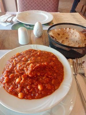 Channa Masala (chickpea's, Onion, tomato, garlic...) at Namaste India in Nevsehir