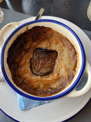 moussaka vegan  at Mouragio in Paros