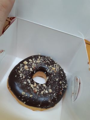 Chocolate + hazelnut (vegan) at Royal Donuts - Hohe Straße in Cologne