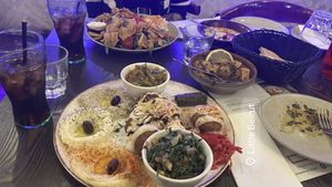 Vegan platter  at Little Beirut in Antwerpen