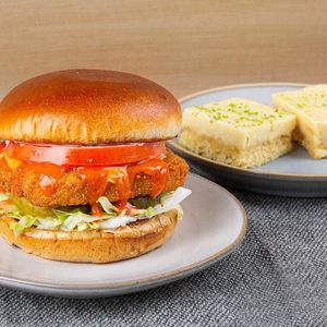 Try our new Crispy Buffalo Chickin’ Sandwich! 100% plant-based, with all of the crispiness and flavor that comes with the traditional version. at Veggie Grill by Next Level in Torrance