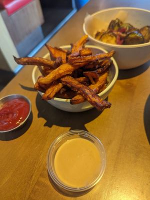 Sweet potato fries at Veggie Grill by Next Level in Torrance