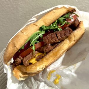 meati steak sandwichh  at Veggie Grill by Next Level in Torrance