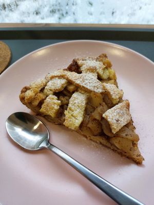 Apple tart #Veganuary at Bio Vita Vegan Bistro in Belgrade