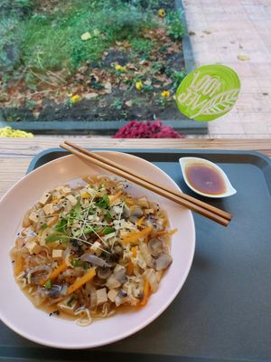 Daily course - tofu miso soup #Veganuary at Bio Vita Vegan Bistro in Belgrade