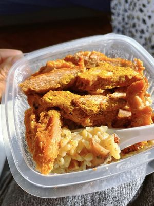 Tofu steak and mixed rice meal #Veganuary at Bio Vita Vegan Bistro in Belgrade