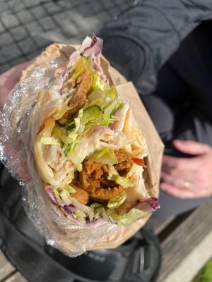 Falafel sandwich at Bio Vita Vegan Bistro in Belgrade