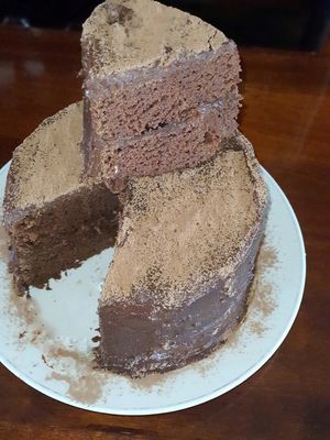 El pastel de chocolate está increíble at Accuafaba - Postres Veganos - Maybe closed in Chapultepec