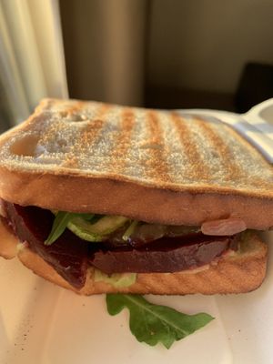 Vegan sandwich at LAMATTINA CAFE in Gran Canaria