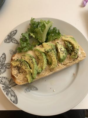 Hummus and avocado toast   at LAMATTINA CAFE in Gran Canaria