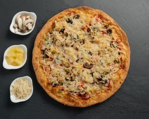 Vegan Veggie Pizza at Sarpino's Pizzeria in Coral Springs