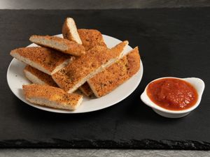 Vegan garlic bread at Sarpino's Pizzeria in Coral Springs