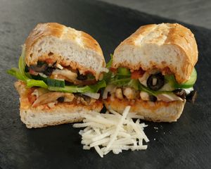Vegan all veggie sandwich  at Sarpino's Pizzeria in Coral Springs