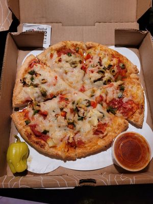 Vegan tuscany at Sarpino's Pizzeria in Coral Springs