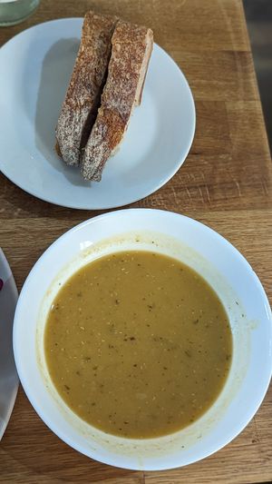 Soup at En Deli Haga in Gothenburg