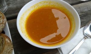 Lentil soup at En Deli Haga in Gothenburg