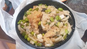 Vegan udon noodle soup at Super Sushi in Kyneton