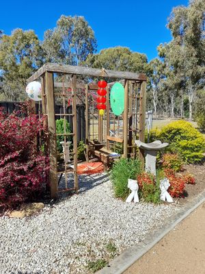 Japanese gazebo at Wild Grounds Cafe in Morgan Park