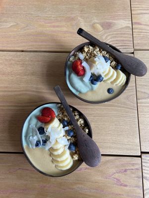 blue bowl  at Rio Juice - Calea Victoriei in Bucharest