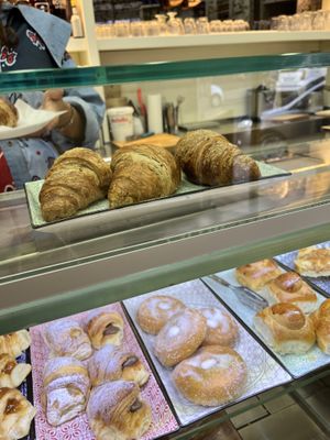 Vegan options are these tree  at Caffettiere Nannì in Naples