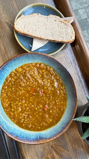 Red lentil Dahl at Little Collins CBD Dispensary in Kilkenny