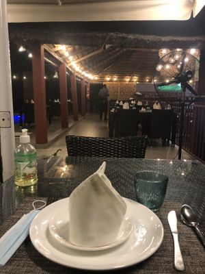 Outdoor sitting (b) #Veganuary at Indian by Nature in Abidjan