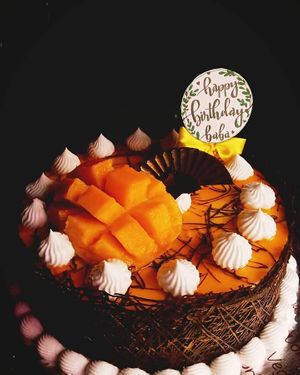VegaWorld Vegan Mango Cake 🎂🥭 at VegaWorld in Kolkata