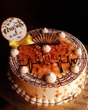 VegaWorld Vegan Butterscotch cake🍭🎂🌰 at VegaWorld in Kolkata