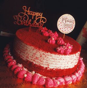 VegaWorld Vegan Red Velvet Cake ♥️🍰💃 at VegaWorld in Kolkata