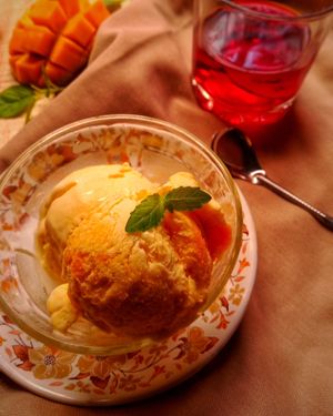 Vegan Alphonso mango Ice-cream 🐮🍦🥭 at VegaWorld in Kolkata