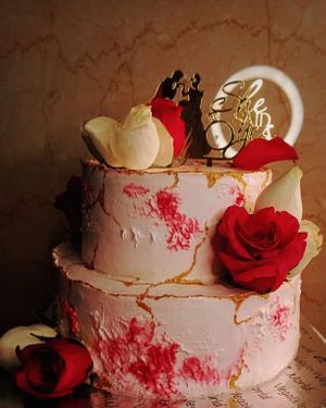 Vegan chocolate truffle engagement cake 🍫💚🎂 at VegaWorld in Kolkata