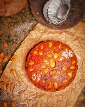 Vegan Dundee cake 🍰🌰🥜🍒 at VegaWorld in Kolkata