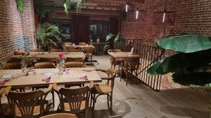 Interior upstairs at Oh!MA in Bruges