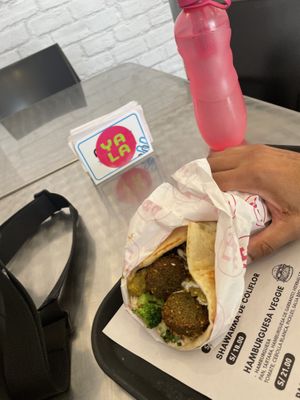 Falafel wrap (30cm for 4.5$!!) at Yala Food in Lima