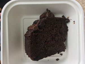 Chocolate cake at Mimi's Cafe Vegan in Athens