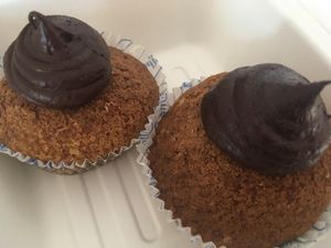 Pumpkin muffin at Mimi's Cafe Vegan in Athens