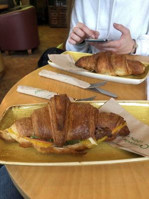 Vegan Cheeze and ham croissant  at kave in West London