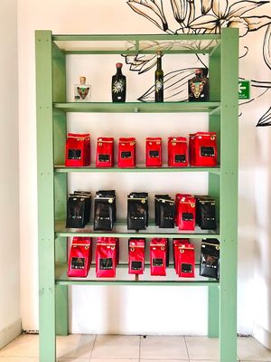 The shop/La tienda at La Mirilla de los Sabores in Oaxaca