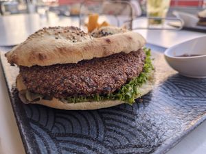 Virgin Burger at URBAN's Lounge Restaurant in Vienna